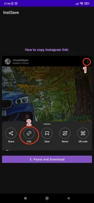 InstSave - Instagram Reel/Video/Image Downloader android App screenshot 0